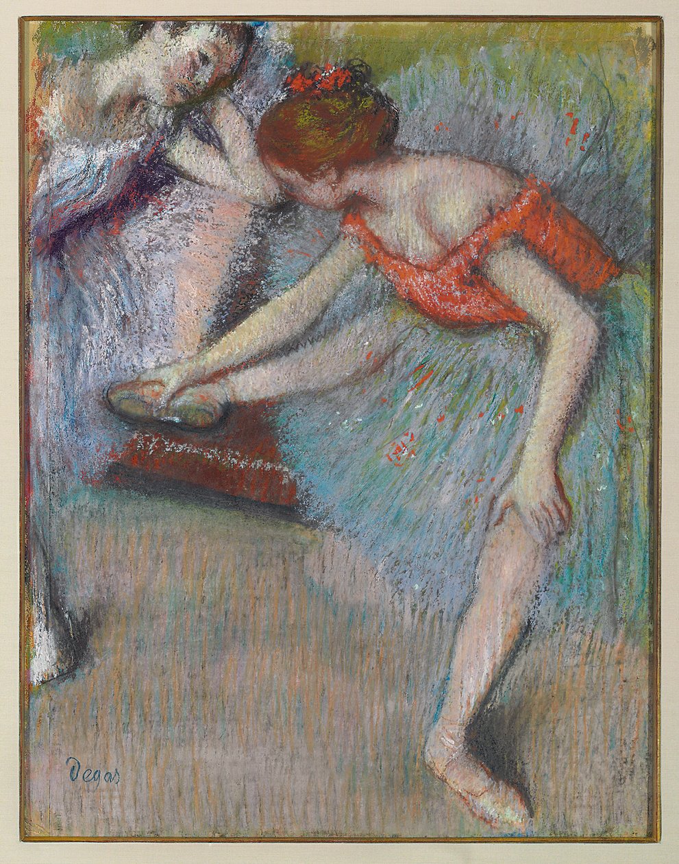 Dansçılar, c. 1896 (kağıt üzerine pastel) by Pierre Auguste Renoir