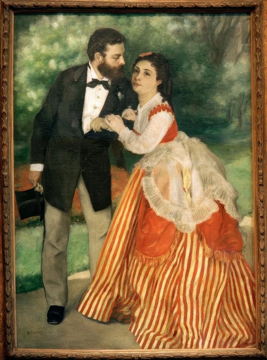 Sisley çifti by Pierre Auguste Renoir