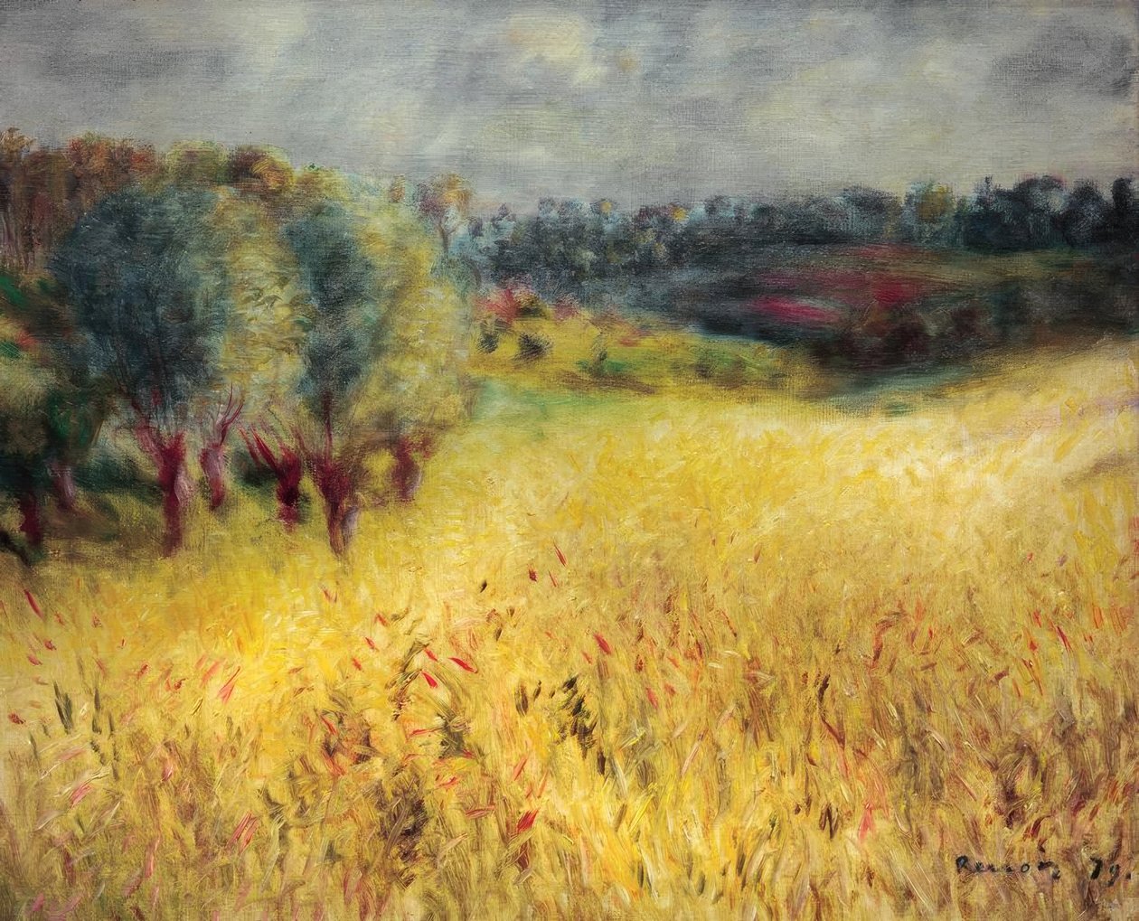 mısır tarlası by Pierre Auguste Renoir