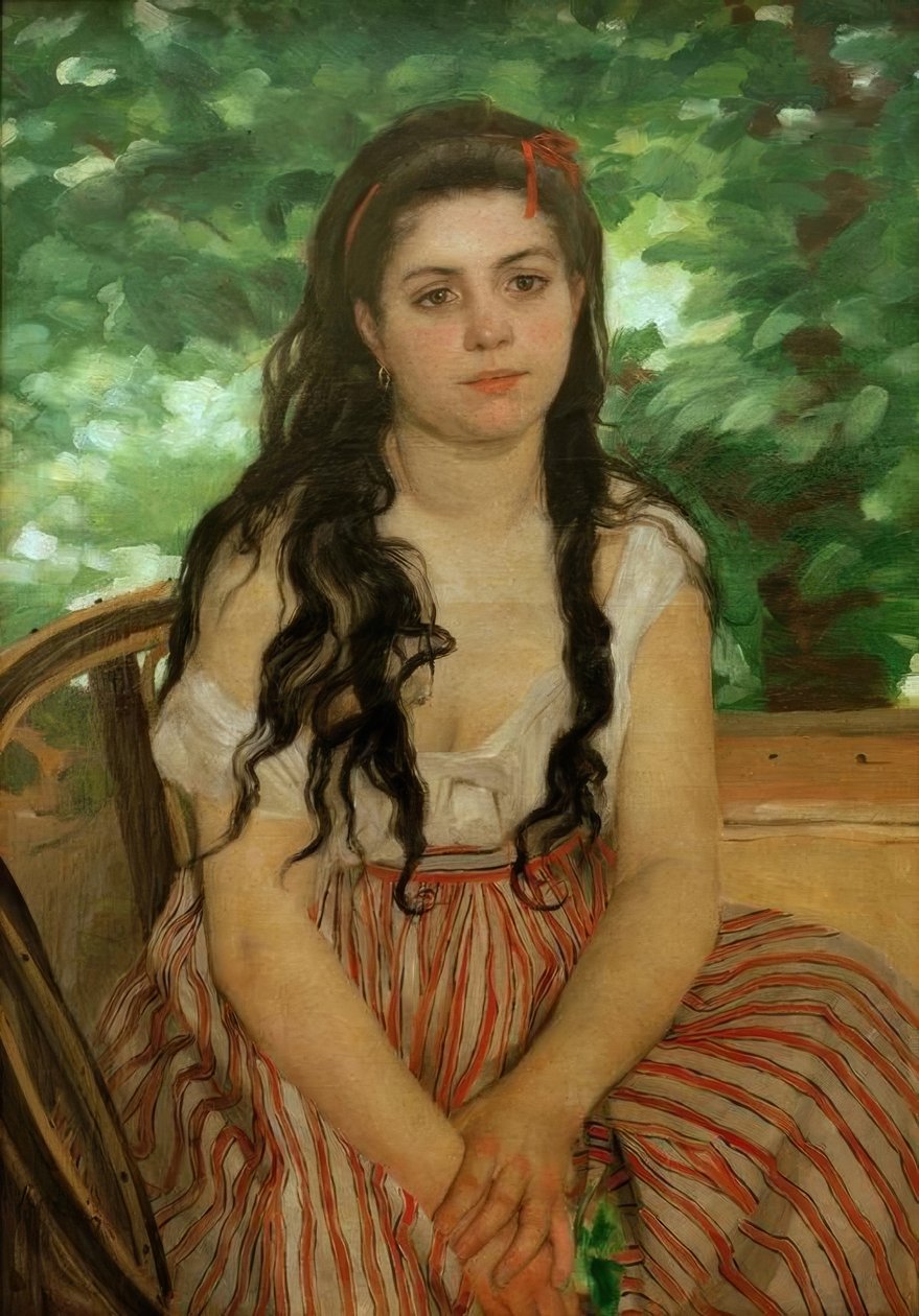 En été, étude by Pierre Auguste Renoir