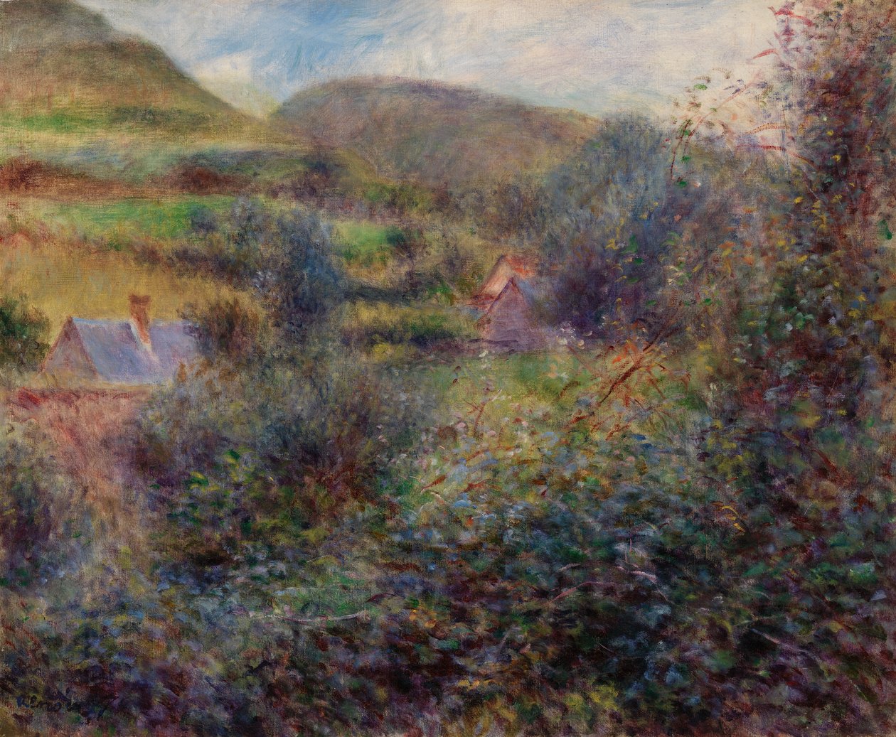 Berneval çevresi by Pierre Auguste Renoir