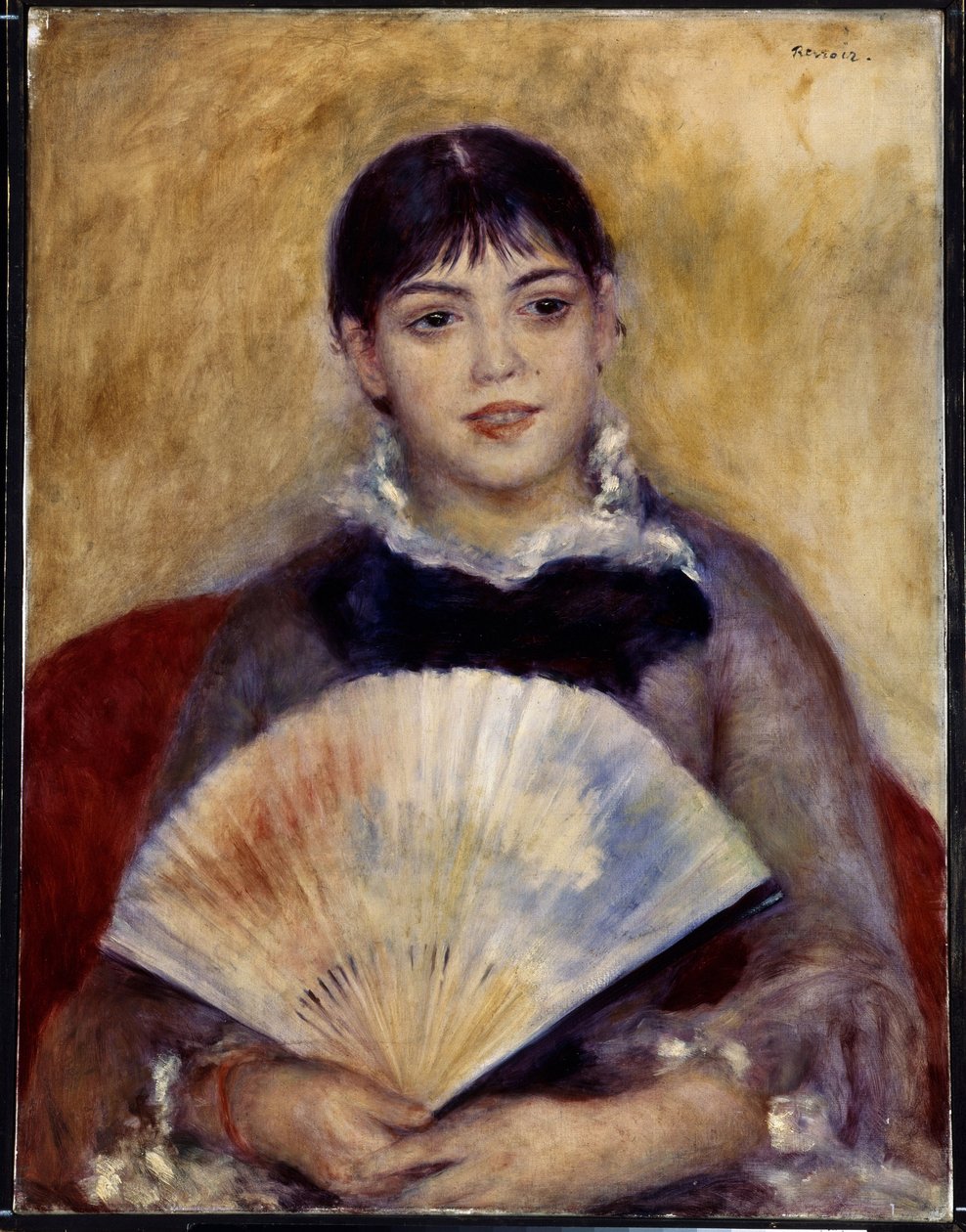 Bir hayranı olan kız (Alphonsine Fournaise). Pierre Auguste Renoir