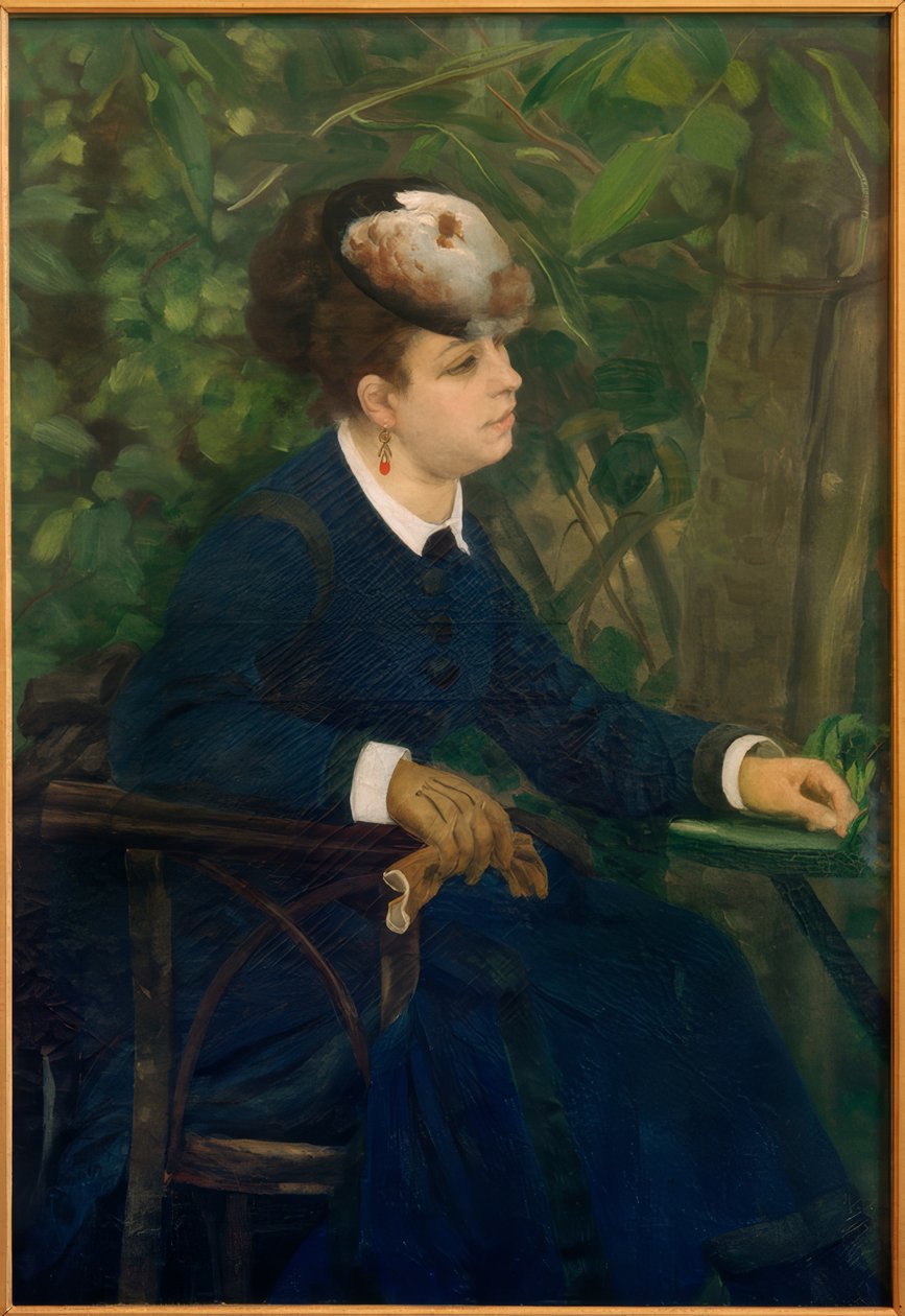 bahçedeki kadın by Pierre Auguste Renoir