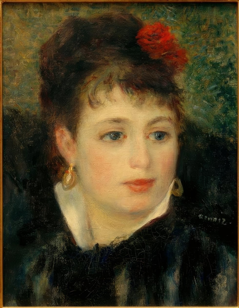 Gül olan kadın by Pierre Auguste Renoir