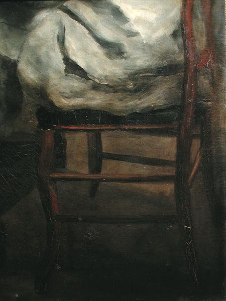 Şövalesinde Frederick Bazille by Pierre Auguste Renoir