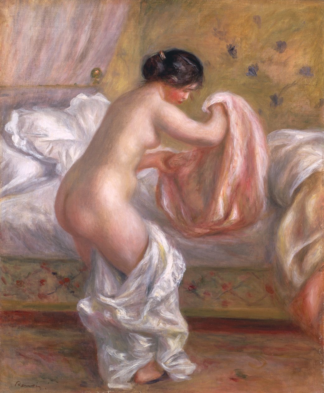 Gabrielle Arising, 1909 dolayları (tuval üzerine yağlı boya) by Pierre Auguste Renoir
