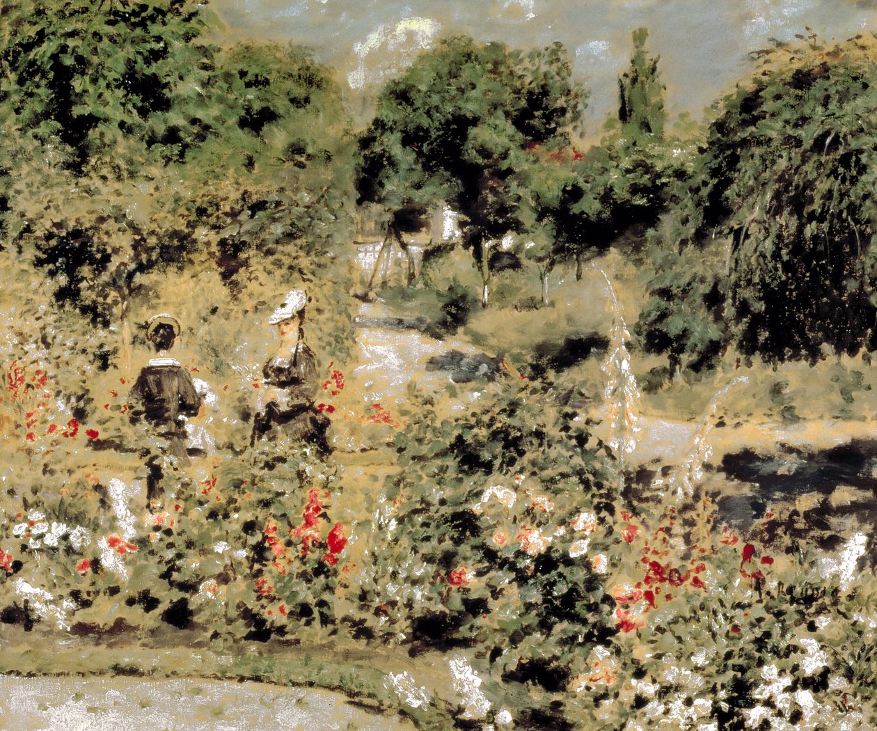 Fontenay-aux-Roses Bahçesi, c.1873-74 (tuval üzerine yağlıboya) by Pierre Auguste Renoir