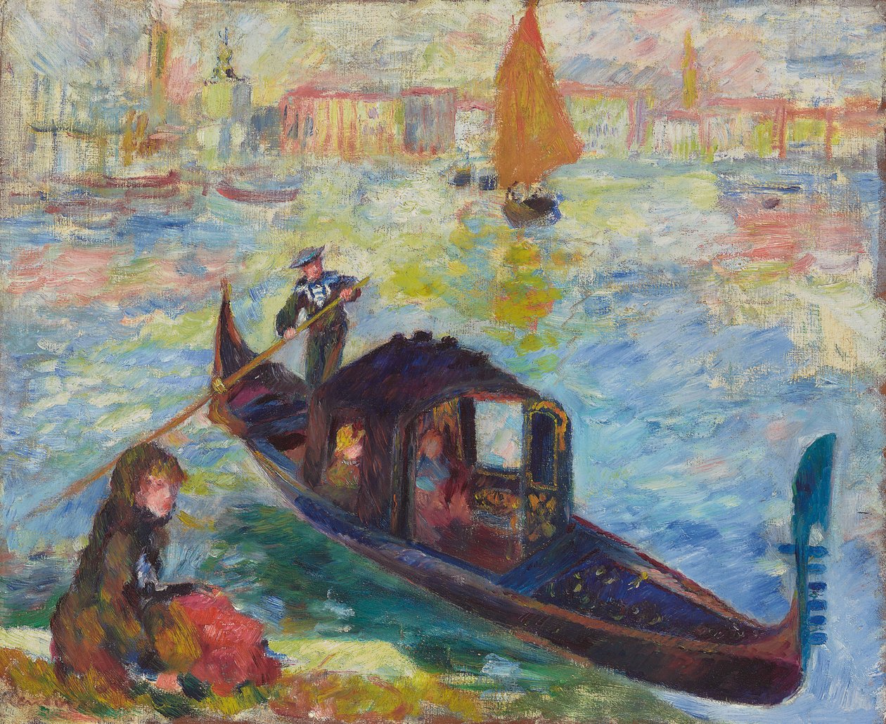 Gondol, Venedik, 1881 by Pierre Auguste Renoir