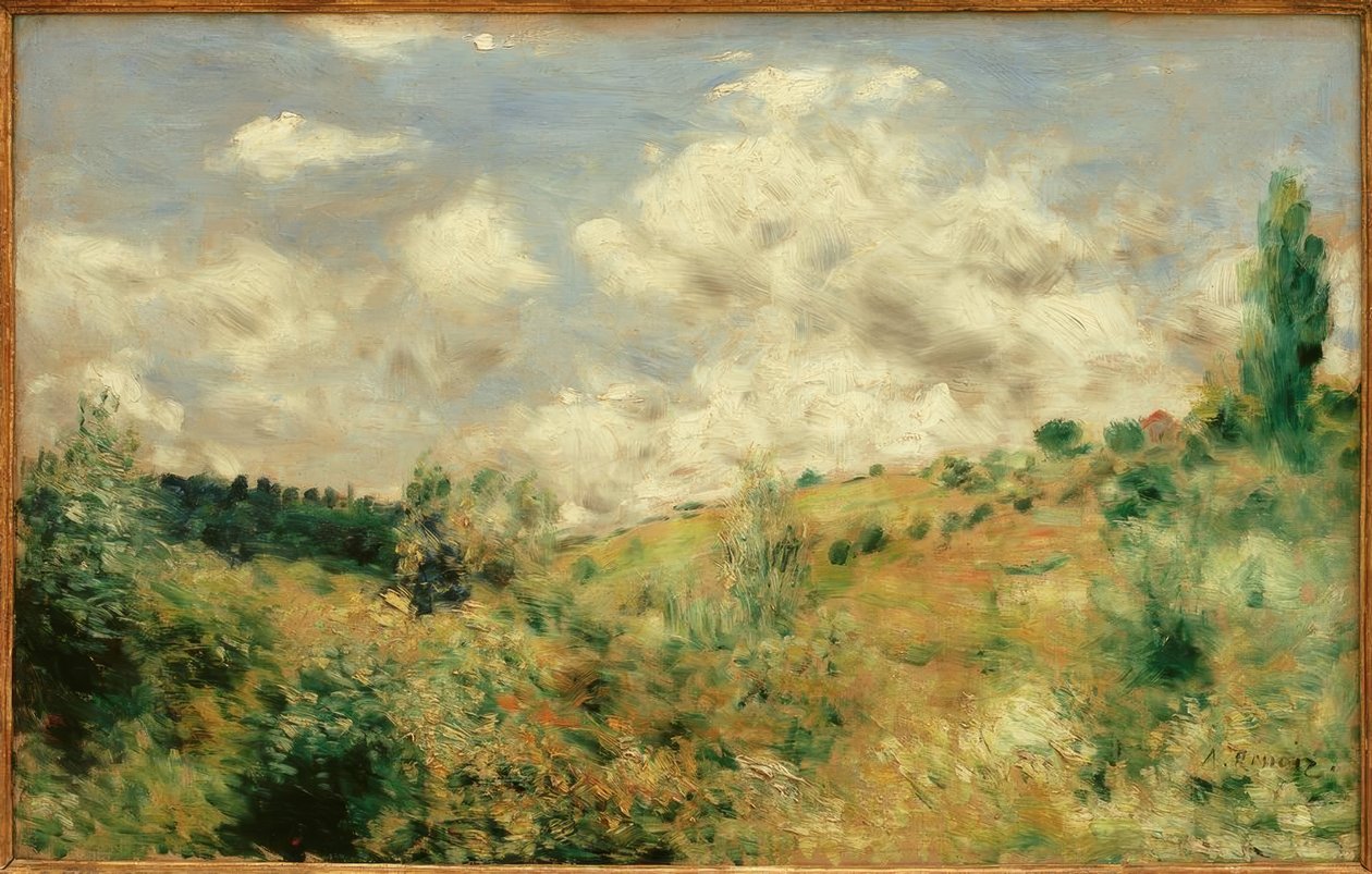 Büyük rüzgar. Fırtına. by Pierre-Auguste Renoir