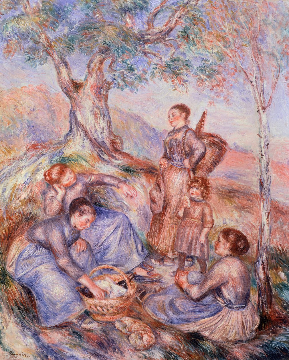 Biçerdöver kahvaltısı, Pierre-Auguste Renoir (1841-1919) by Pierre Auguste Renoir