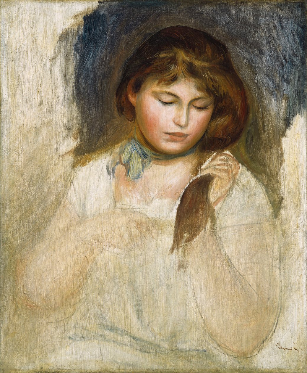 Gabrielle Başkanı, 1895 by Pierre Auguste Renoir