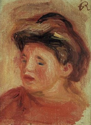 Genç Kızın Başı by Pierre Auguste Renoir