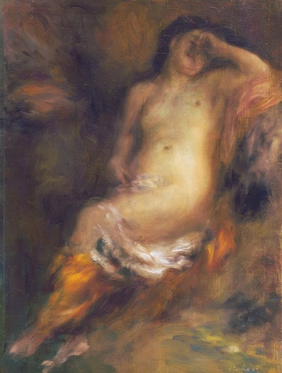 Yıkananlar uykuda kayboldu by Pierre Auguste Renoir