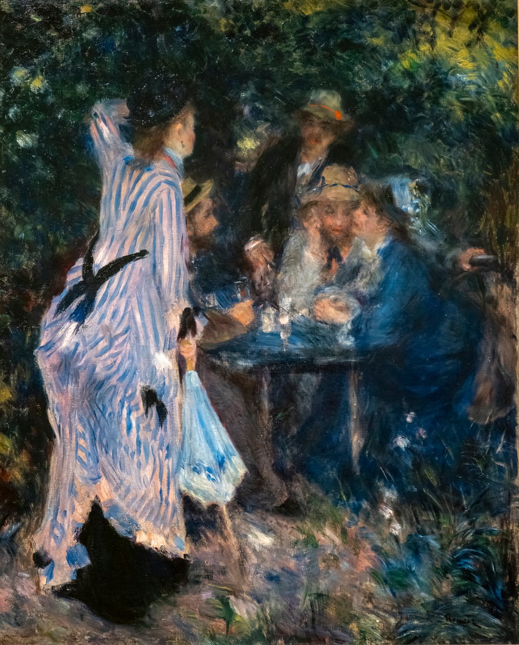 Bahçede. Moulin de la Galette Ağaçları Altında by Pierre Auguste Renoir