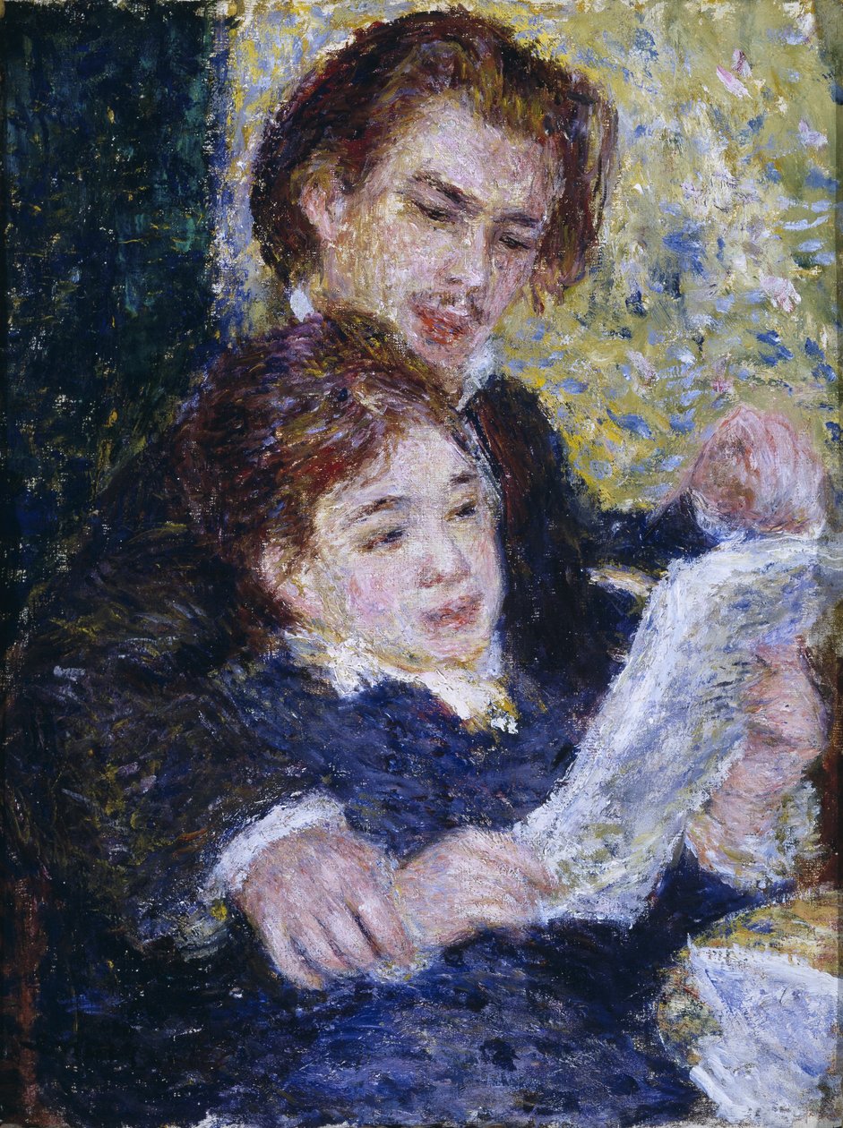 Stüdyoda: Georges Riviere ve Marguerite Legrand by Pierre Auguste Renoir