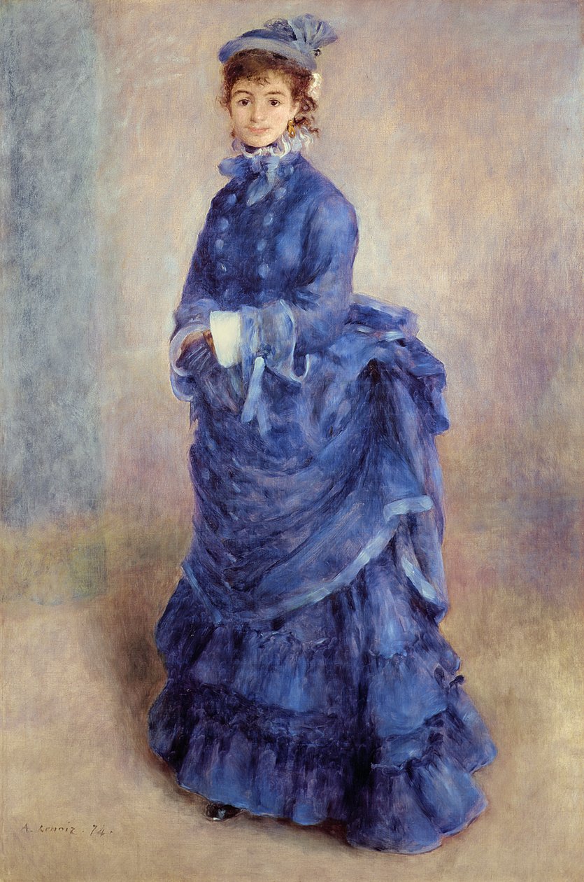 Parisli, Mavi Kadın by Pierre Auguste Renoir