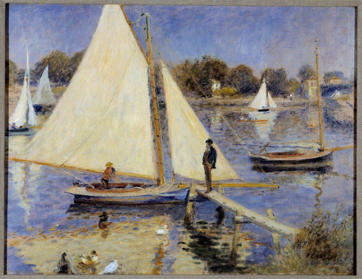 The Seine at Argenteuil Tablosu Pierre Auguste Renoir (1841-1919) 1874 Portland, Sanat müzesi by Pierre Auguste Renoir