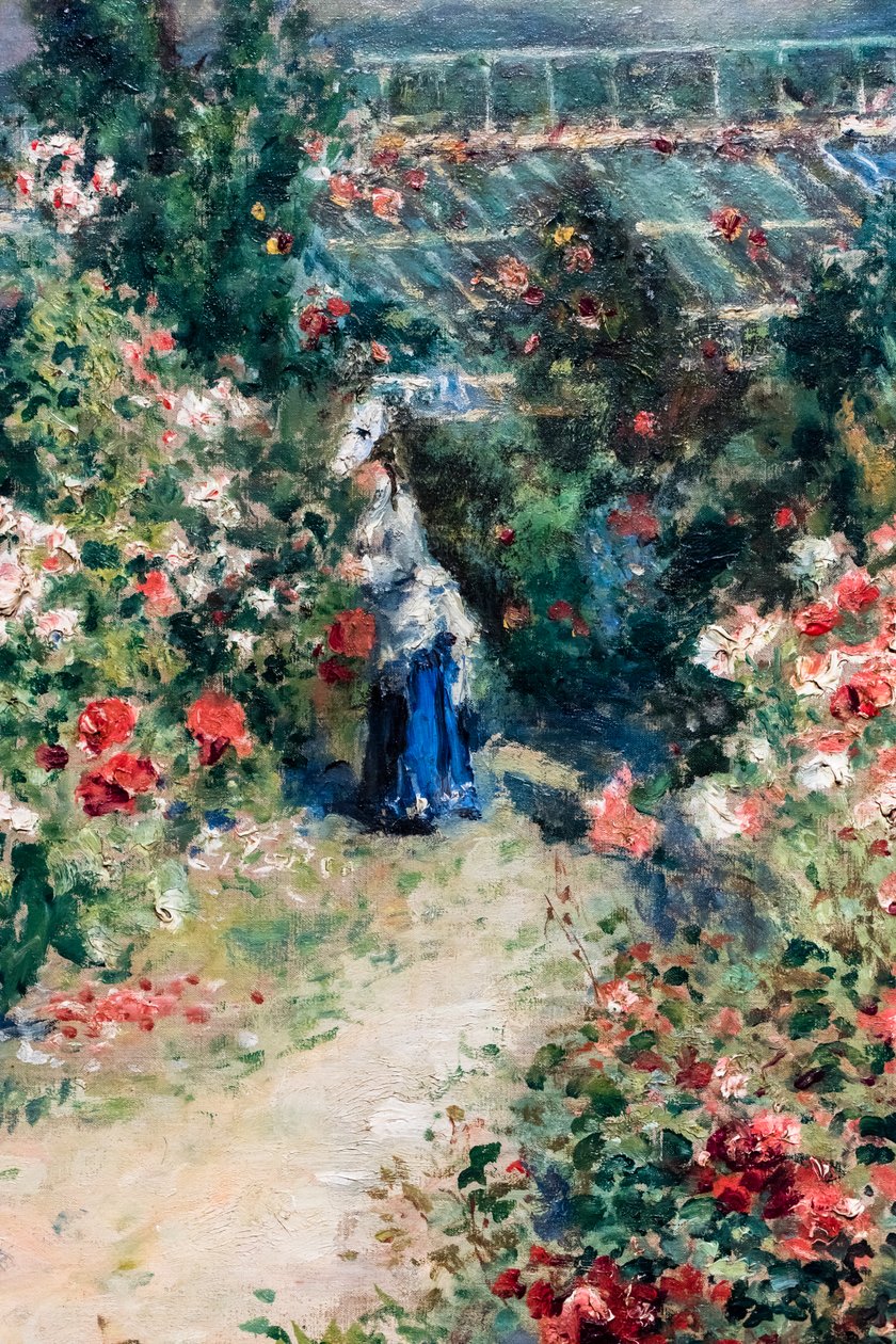 La Serre, detay, yaklaşık 1876 (Tuval üzerine yağlıboya) by Pierre Auguste Renoir