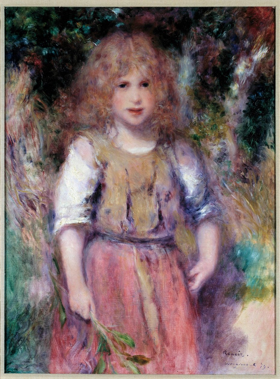 La petite bohemienne Tablo Pierre Auguste Renoir (1841-1919) 1879 Özel koleksiyon by Pierre Auguste Renoir