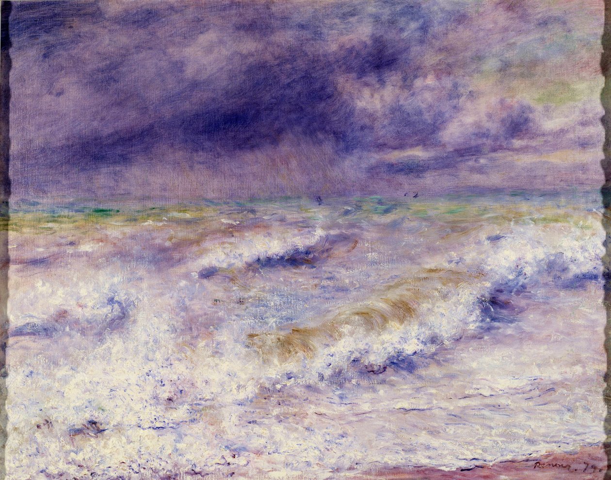 Dalga, Tablo Pierre Auguste Renoir by Pierre Auguste Renoir