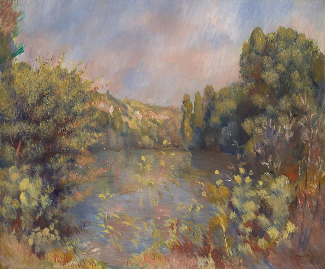 Göl Kenarı Manzarası, c. 1889 by Pierre Auguste Renoir