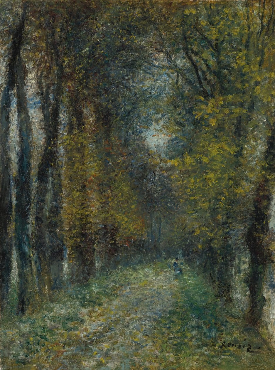 Kapalı geçit, 1872 by Pierre Auguste Renoir