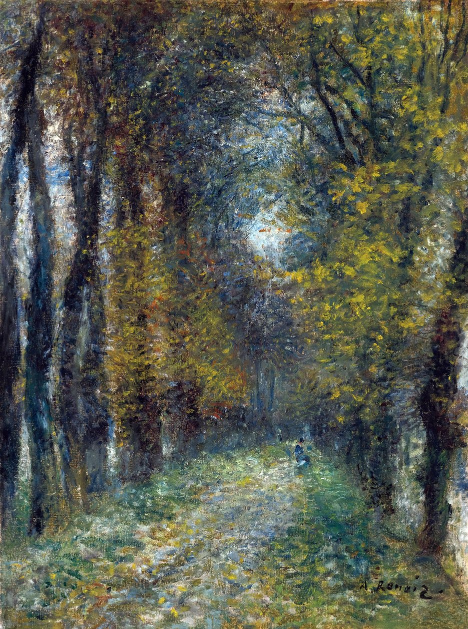 Kapalı geçit - Tablo Pierre Auguste Renoir (1841-1919) by Pierre Auguste Renoir