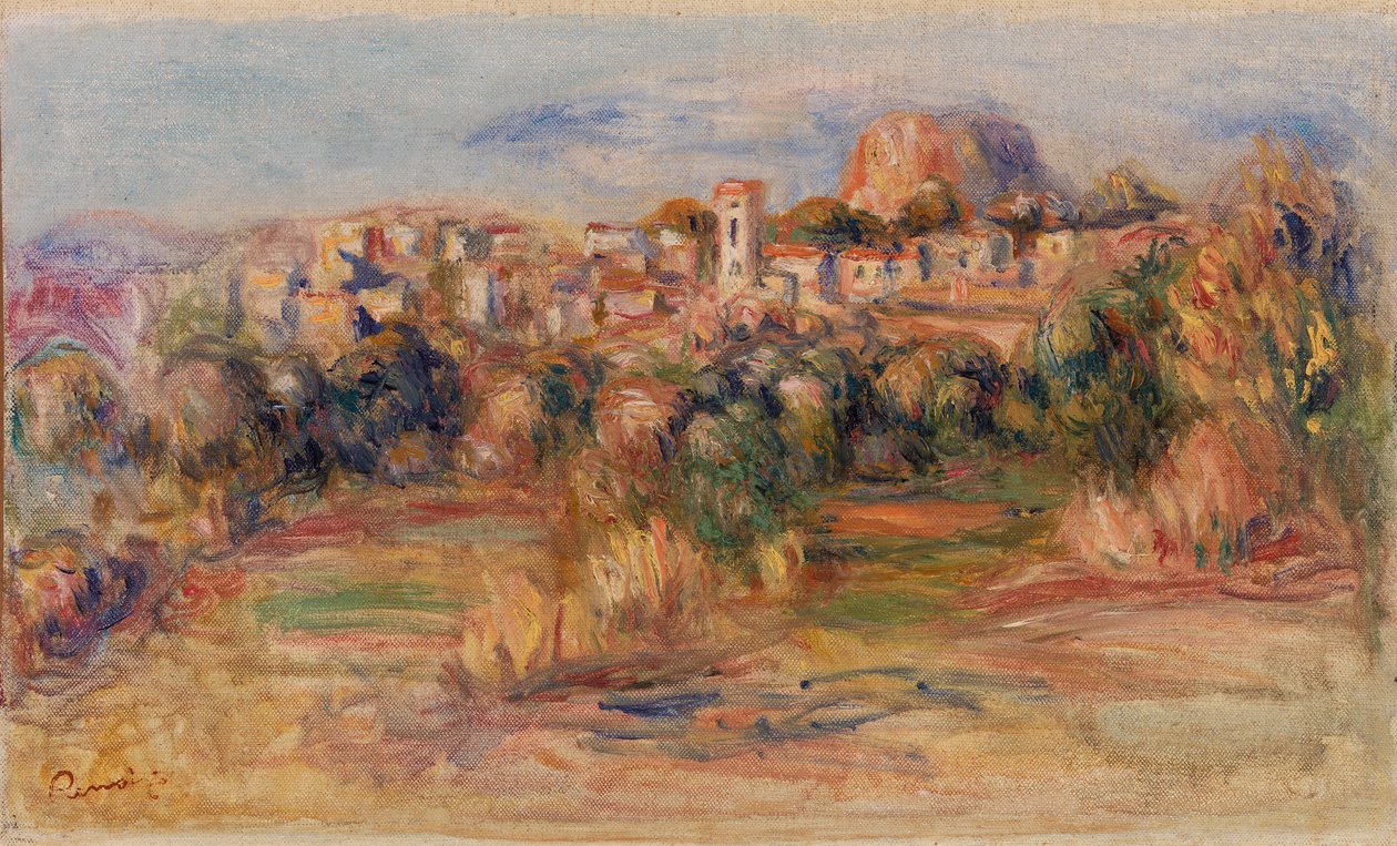 Manzara, La Gaude (Peyzaj, La Gaude) by Pierre Auguste Renoir