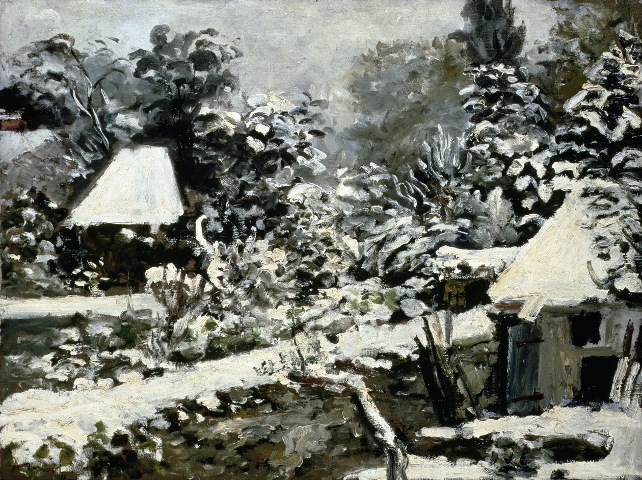 Manzara, Kar Etkisi, c.1868 by Pierre Auguste Renoir