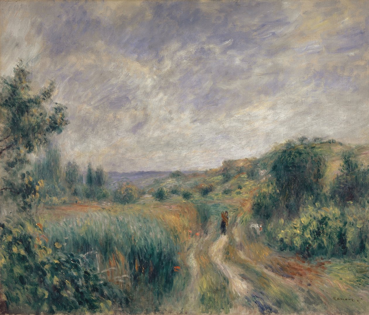 Essoyes yakınında peyzaj by Pierre Auguste Renoir