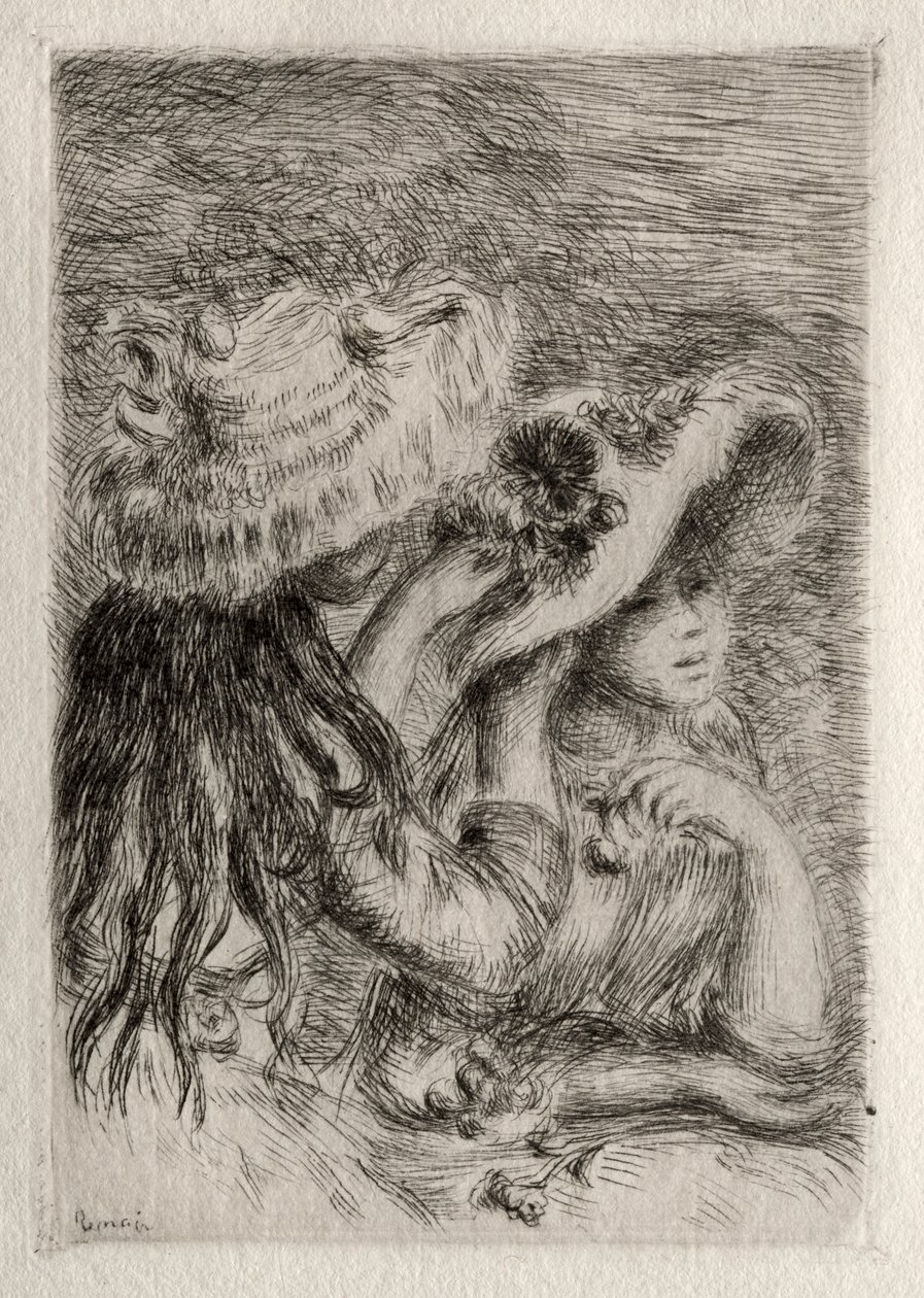 Sabitlenmiş Şapka by Pierre Auguste Renoir