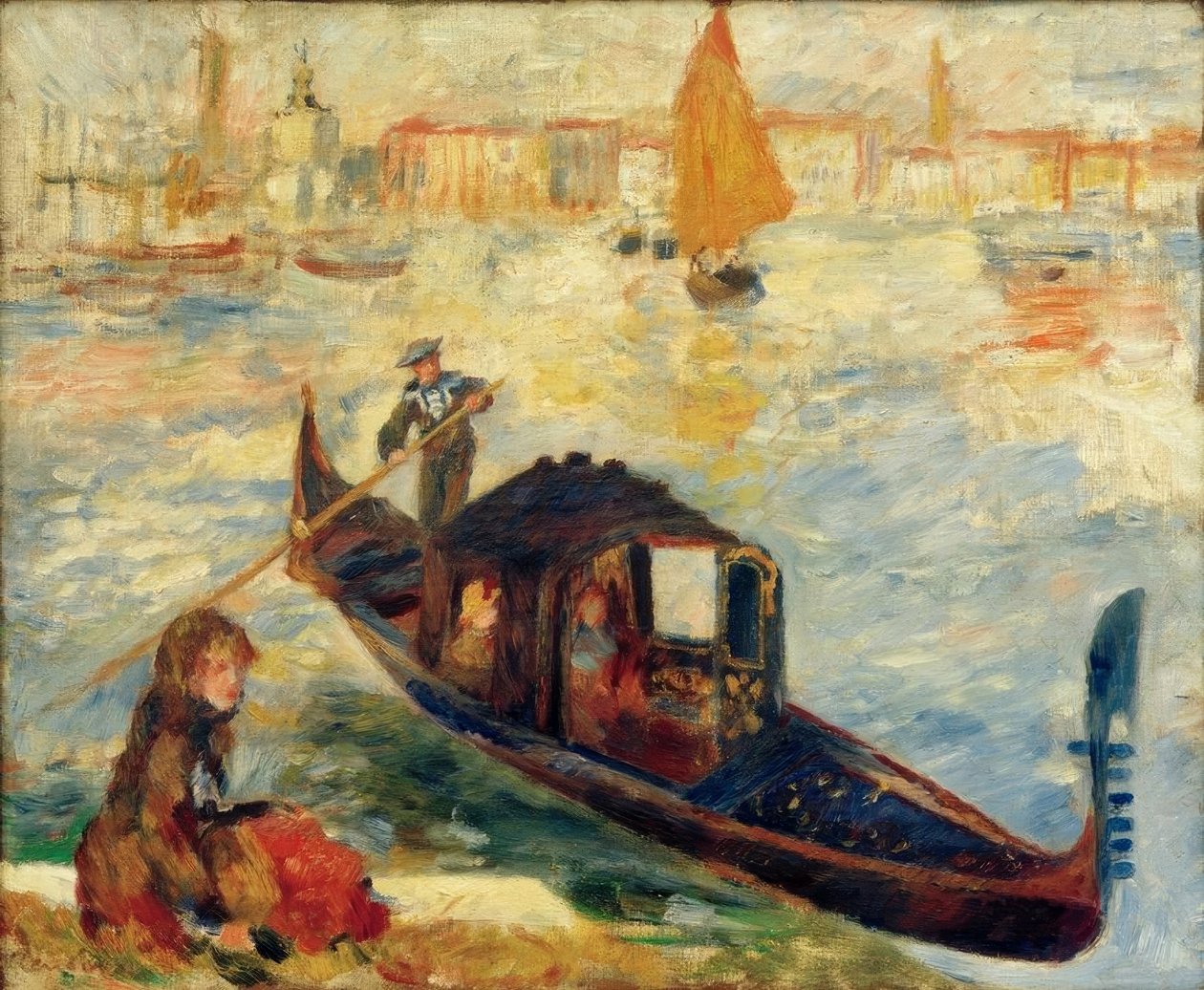 Le Grand Canal, Venise (Gondole) by Pierre Auguste Renoir