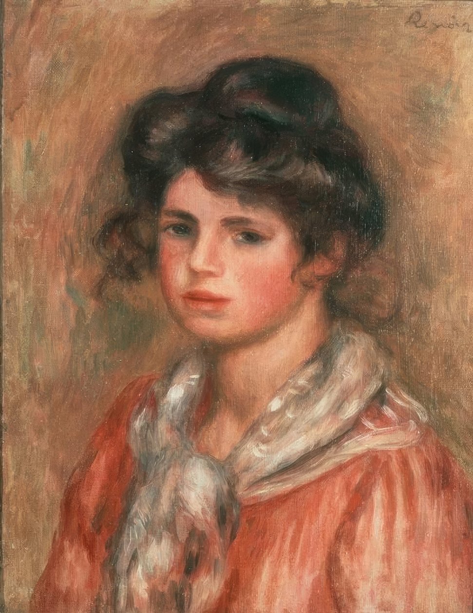 beyaz fular by Pierre Auguste Renoir