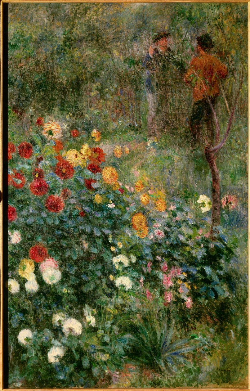 The garden rue Cortot in Montmartre Tablosu Pierre Auguste Renoir (1841-1919) 1876 Pittsburgh. Sanat Enstitüsü by Pierre Auguste Renoir