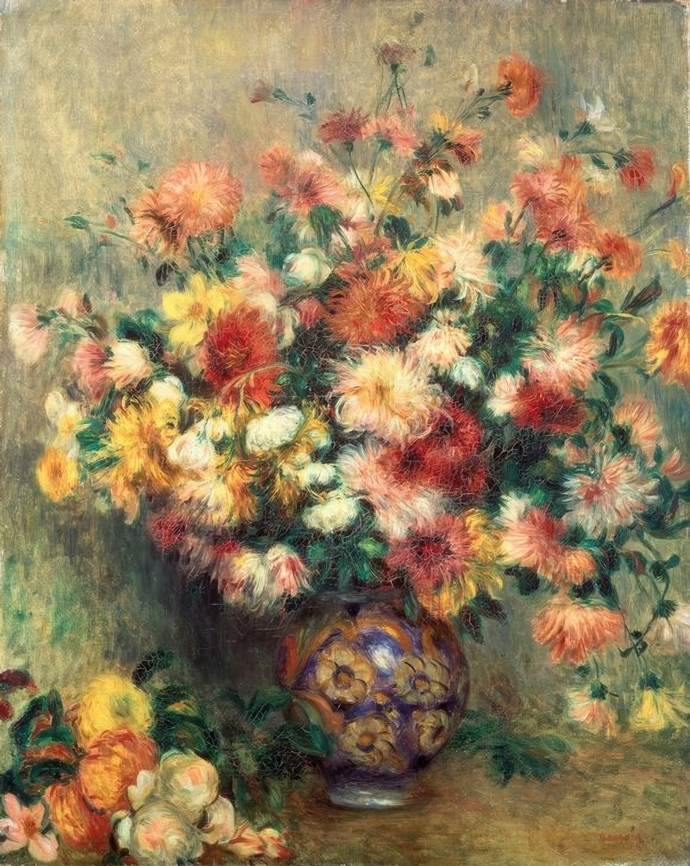 Dahlialar by Pierre Auguste Renoir