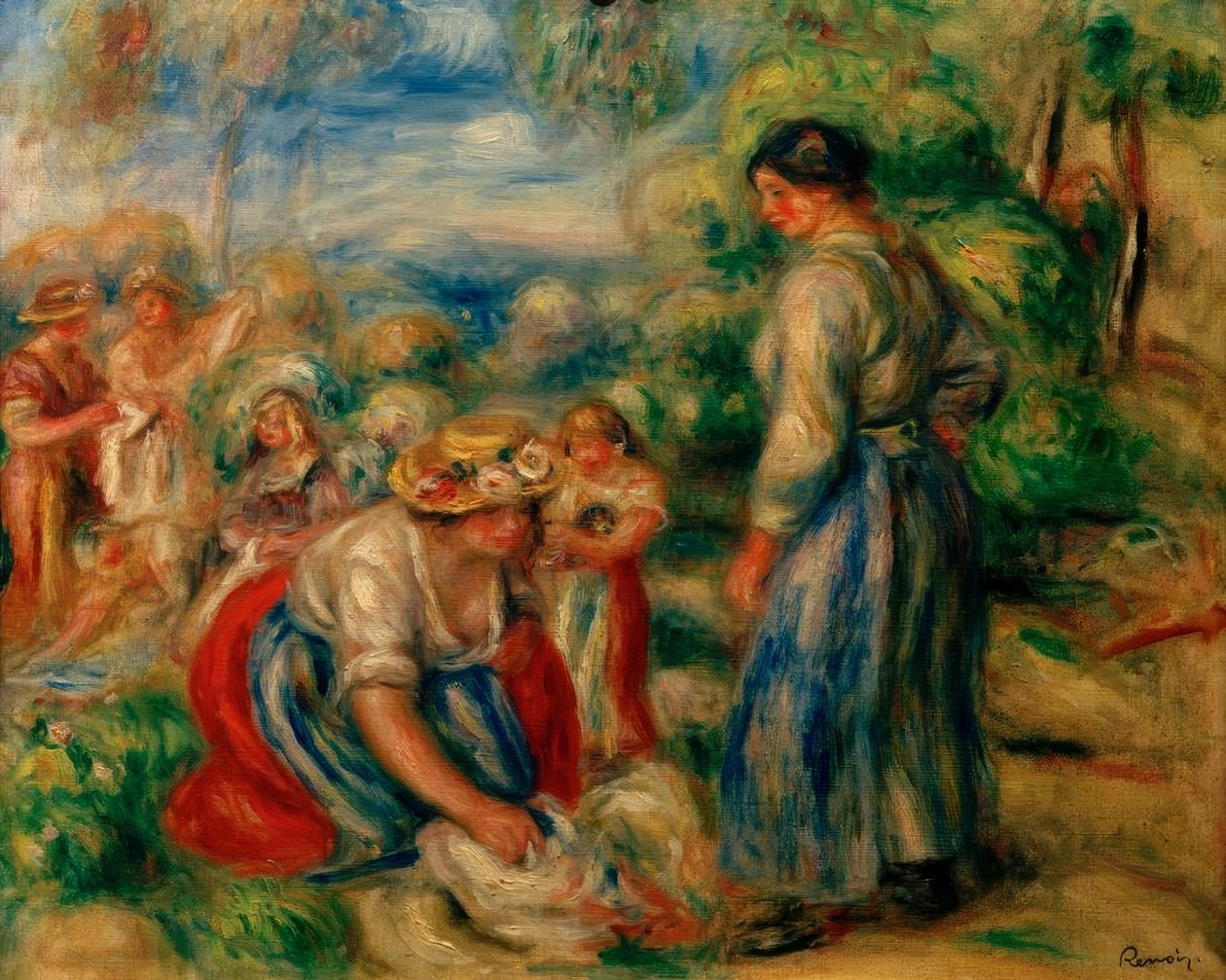 Yıkayıcılar by Pierre Auguste Renoir