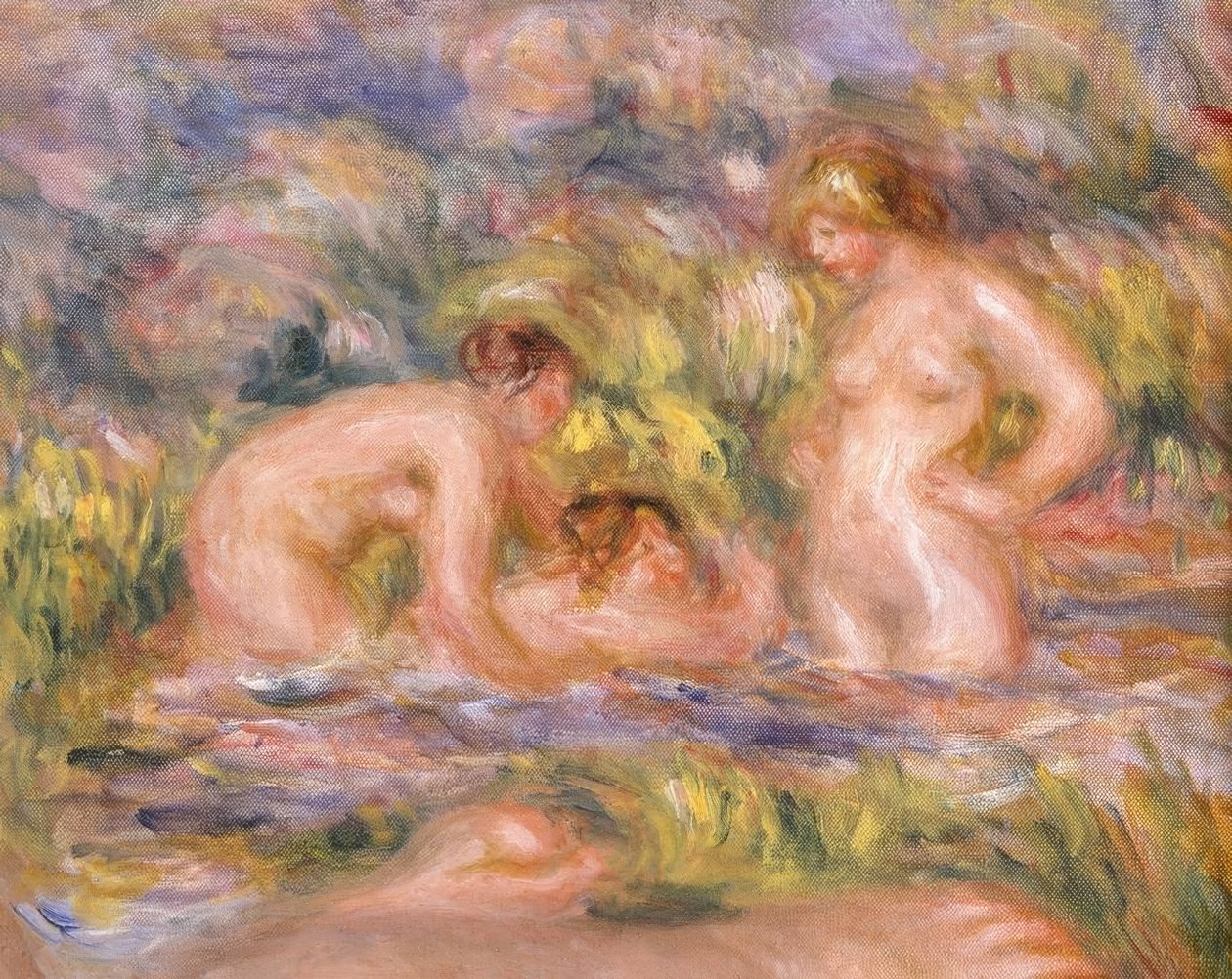 yüzücüler by Pierre Auguste Renoir