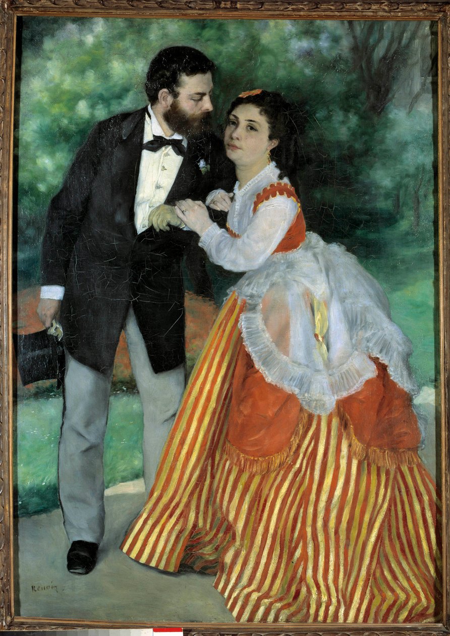 Les niances, monsieur et madame Sisley Portraits de Alfred Sisley (1839-1899), İngiliz uyruklu empresyonist bir ressam ve müstakbel eşi Eugenie Lescouezec. Pierre Auguste Renoir