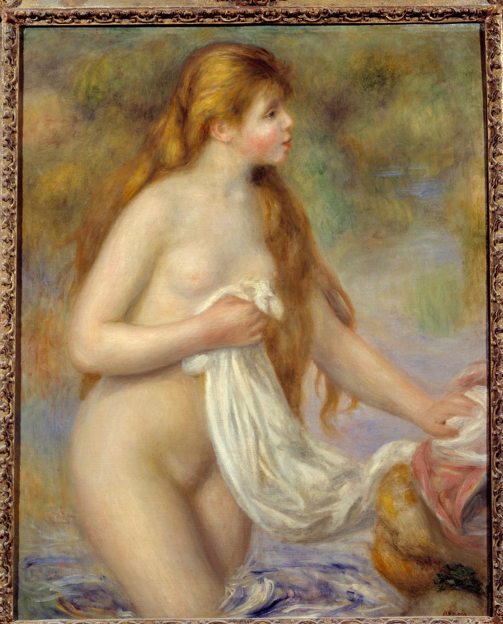 Uzun Saçlı Yüzücü Tablosu Pierre Auguste Renoir (1841-1919) by Pierre Auguste Renoir