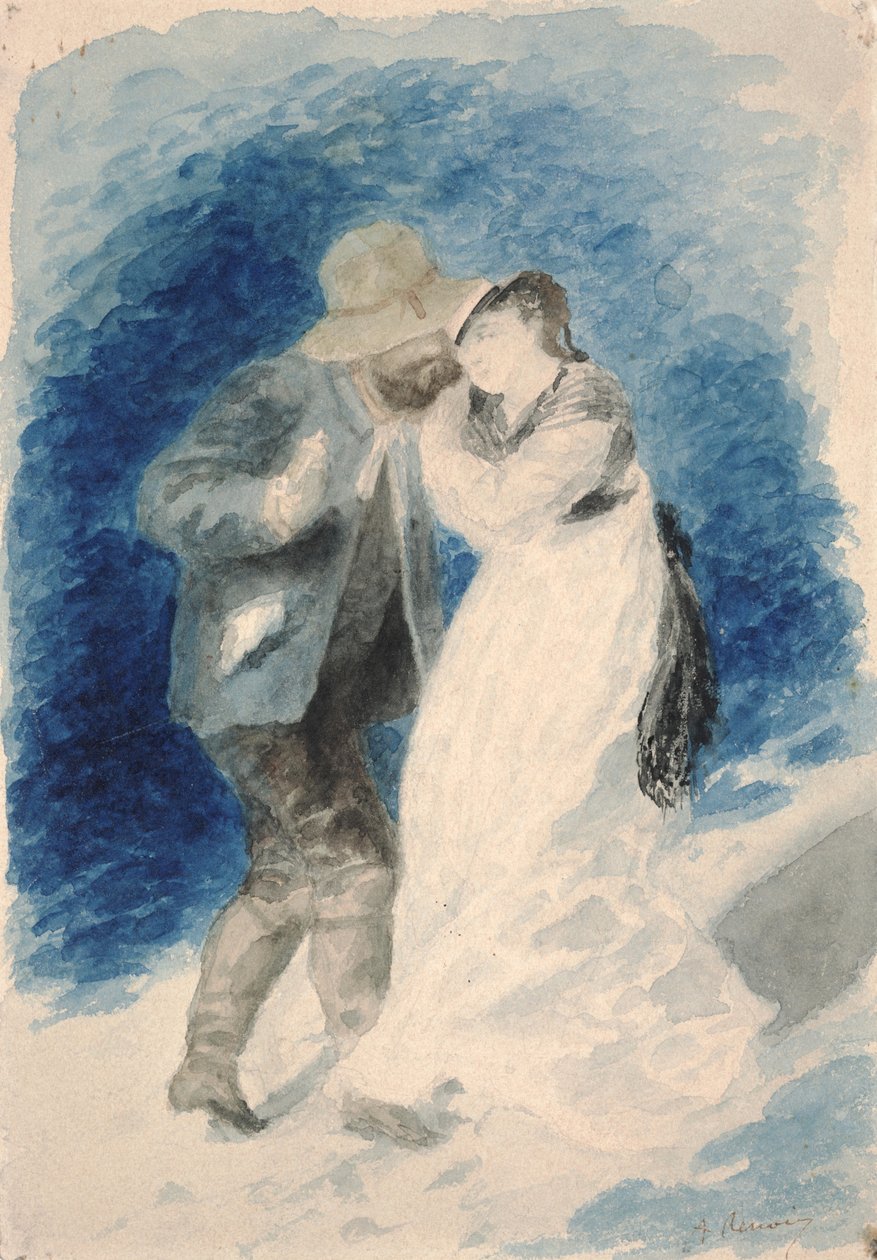 Bay Jules Le Coeur ve Bayan Clemence Trehot by Pierre Auguste Renoir