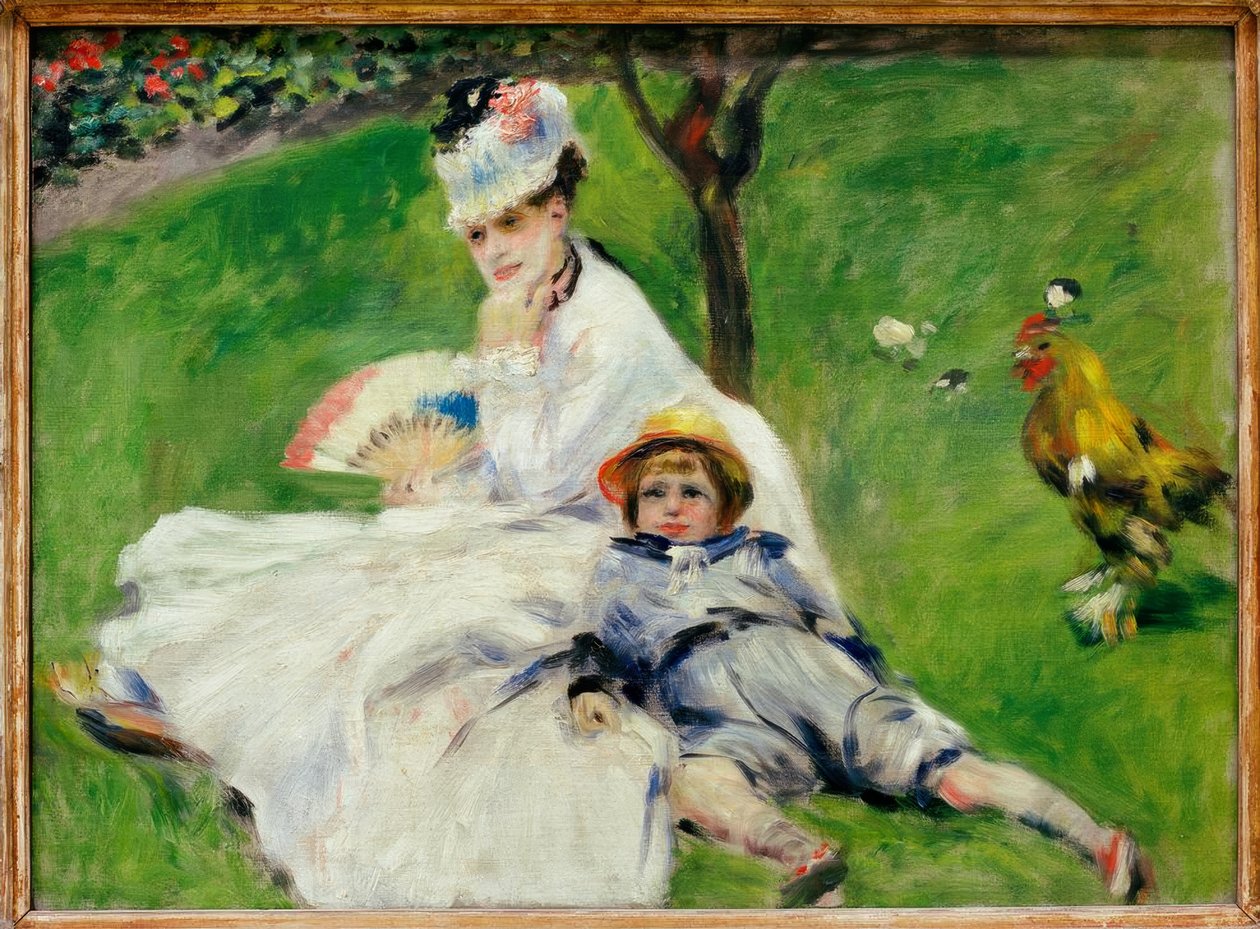 Madam Claude Monet, oğlu Jean ile Arg