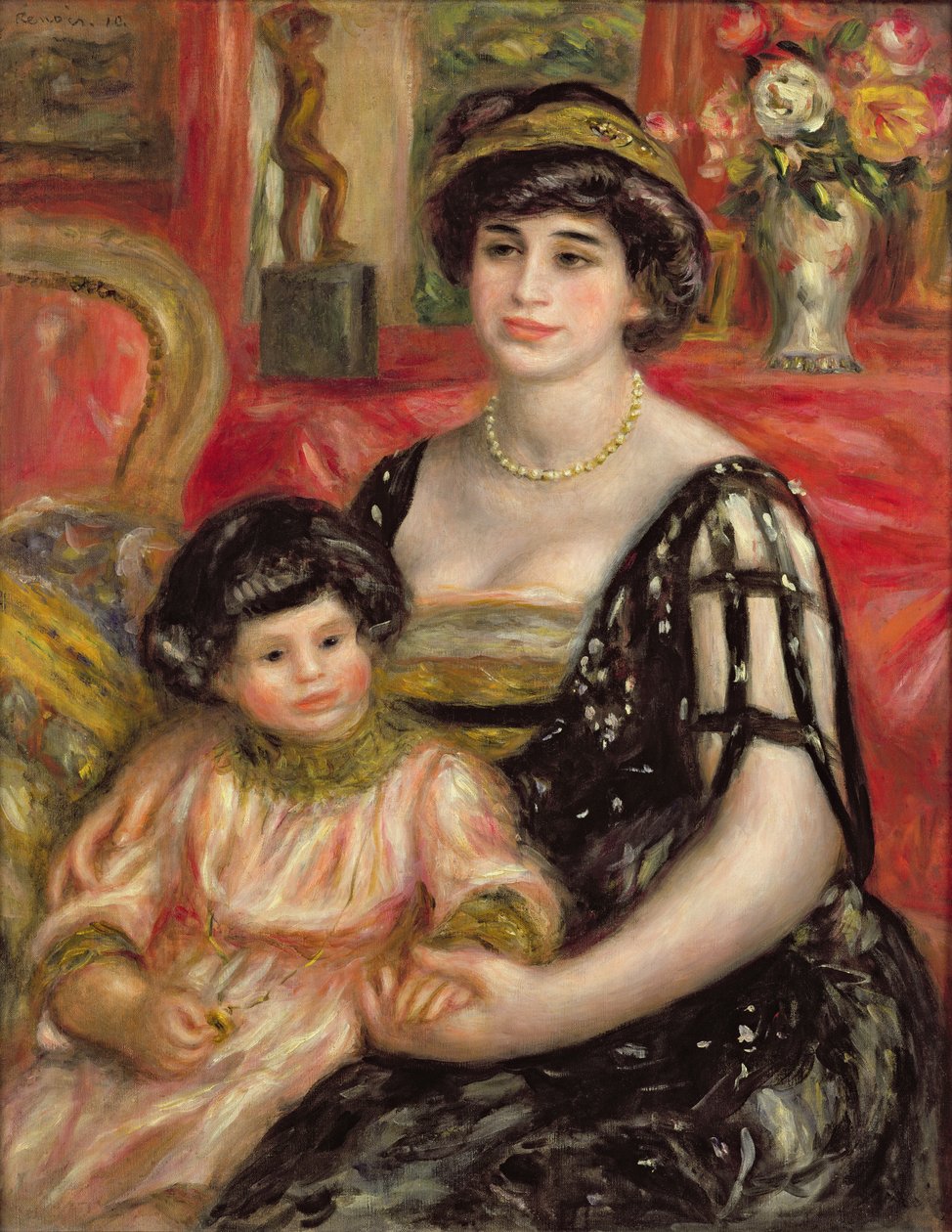 Portrett af Canon sem heldur á bók by Pierre Auguste Renoir