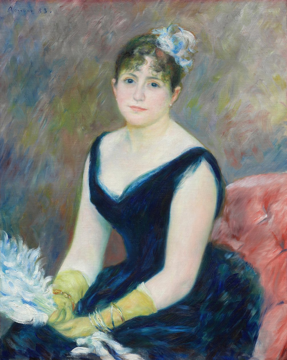 Madam Leon Clapisson, 1883. by Pierre Auguste Renoir