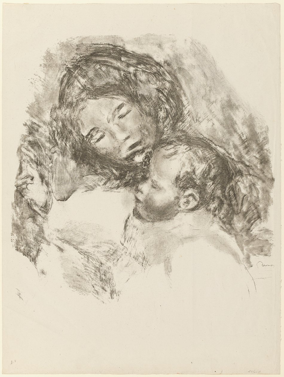 Annelik, büyük tabak by Pierre Auguste Renoir
