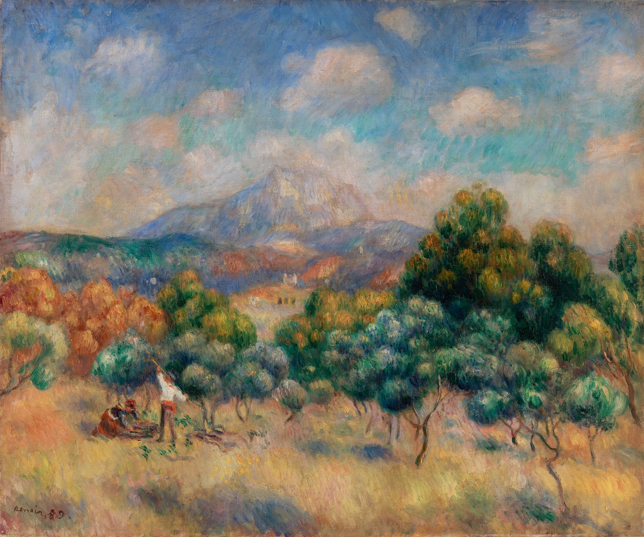 Sainte-Victoire Dağı (Manzara) by Pierre Auguste Renoir