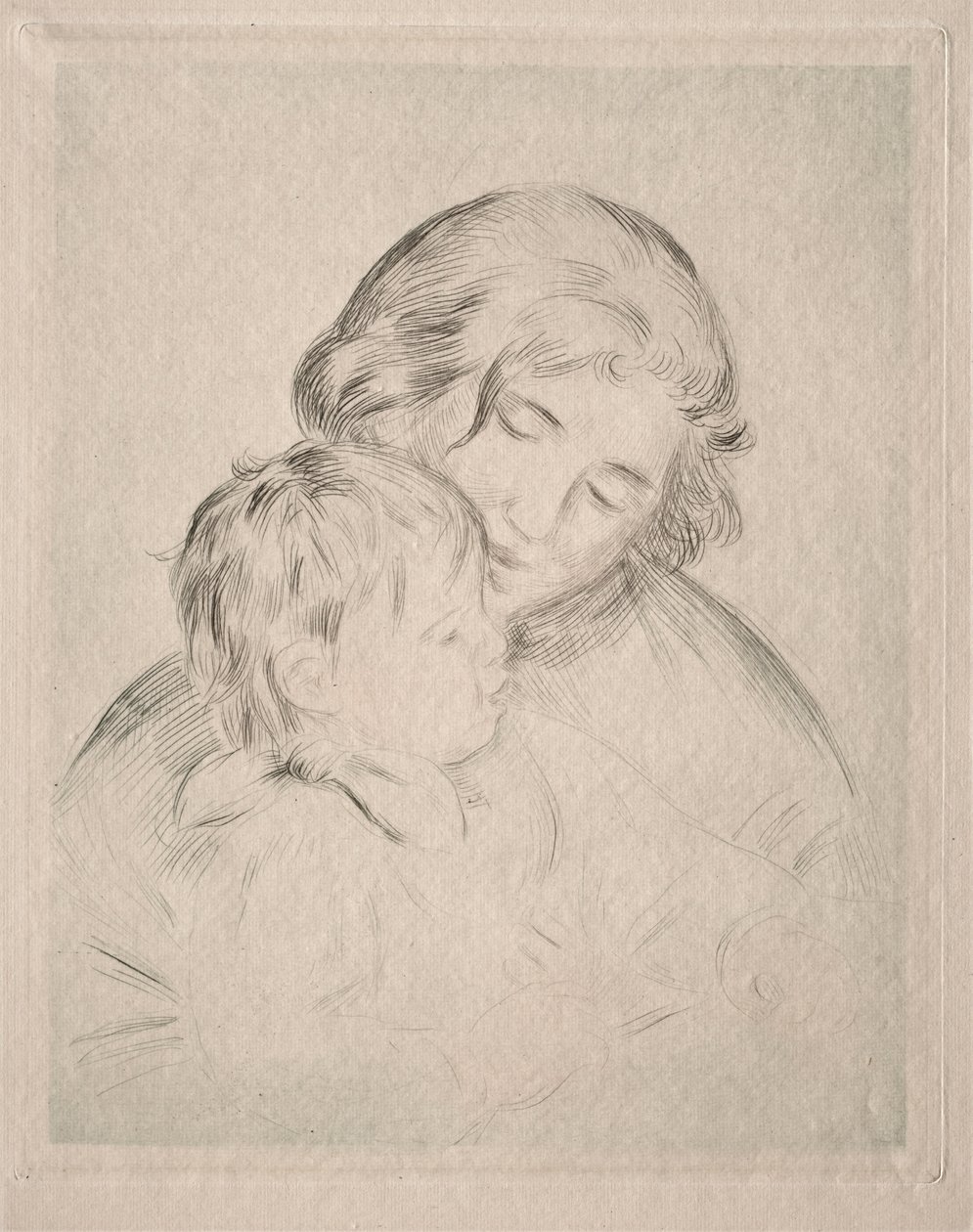 Anne ve Çocuk by Pierre Auguste Renoir