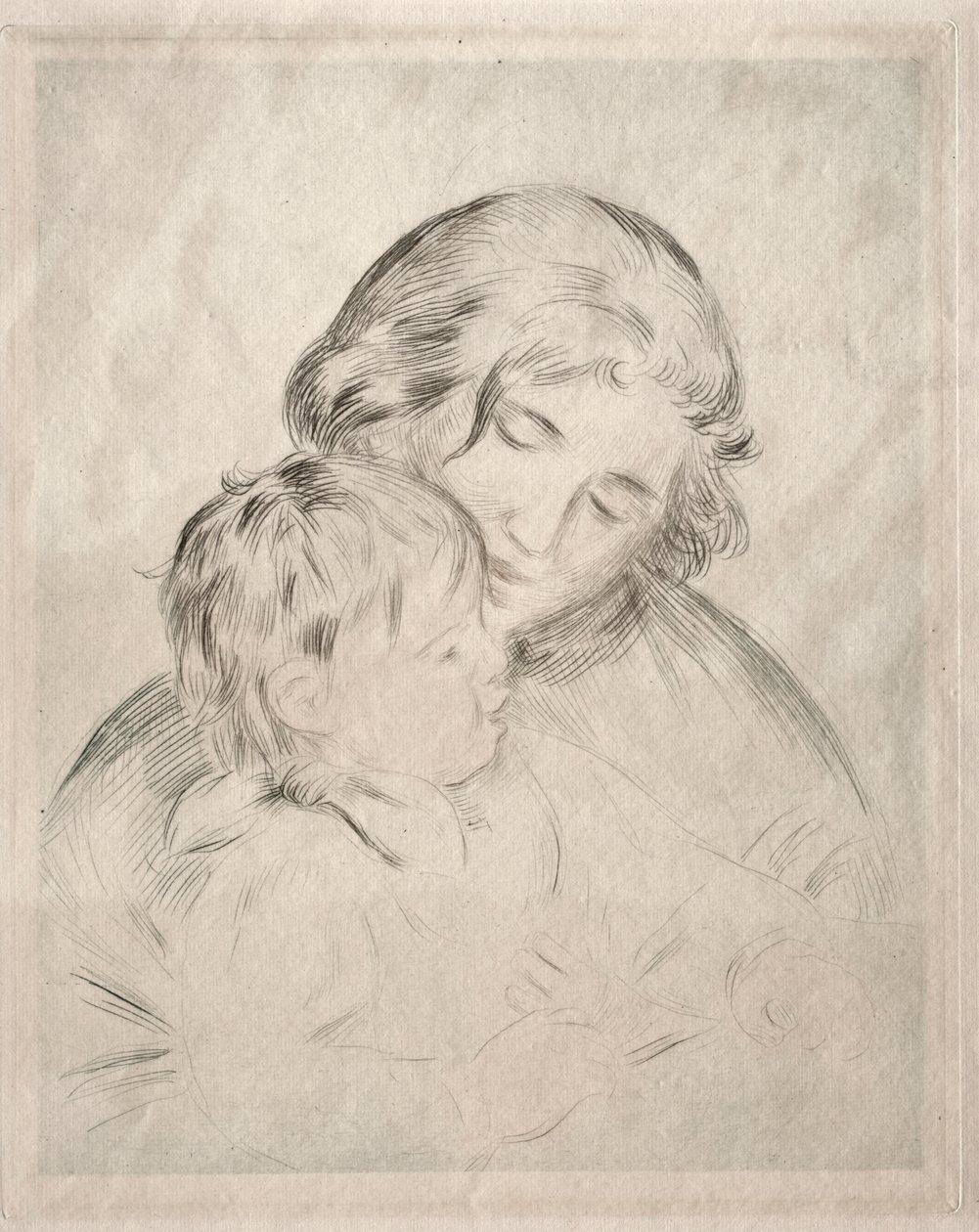 Anne ve Çocuk by Pierre Auguste Renoir