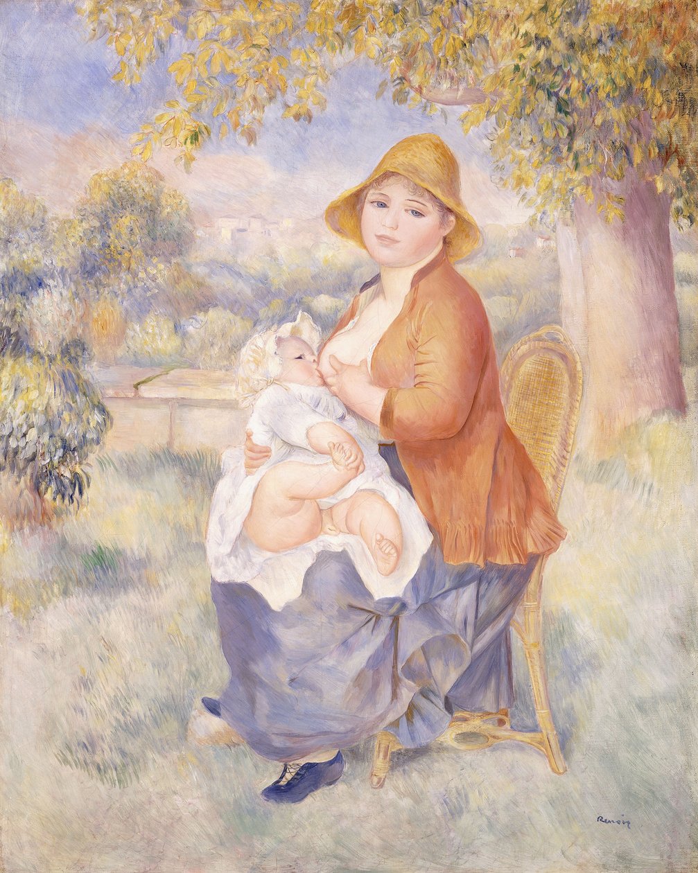 Anne ve Çocuk, Annelik, 1886 by Pierre Auguste Renoir