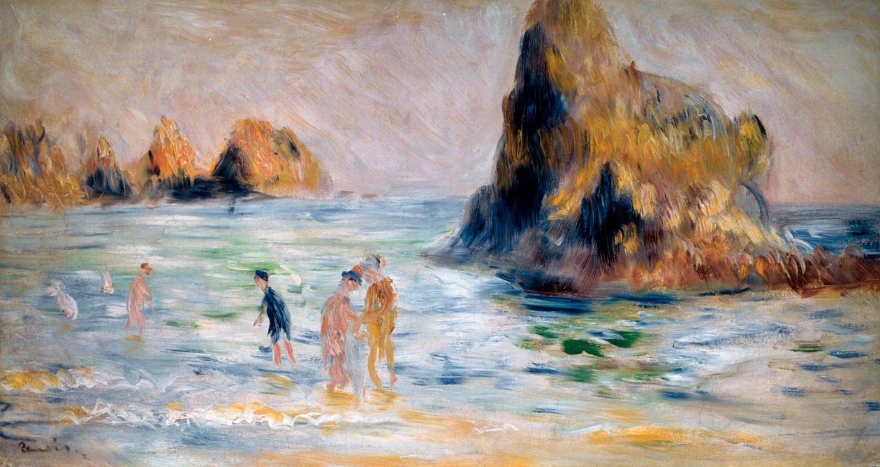 Moulin Huet Körfezi, Guernsey, c1883 by Pierre Auguste Renoir