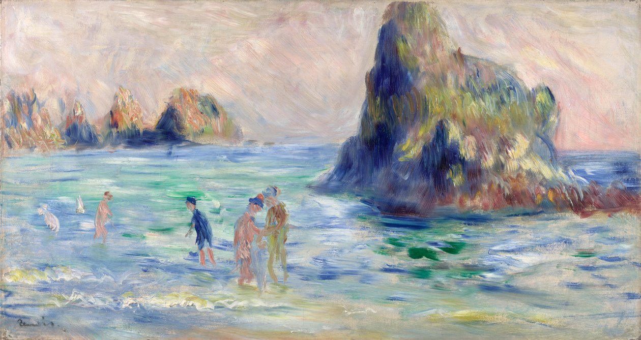 Moulin Huet Körfezi, Guernsey, yak. 1883 by Pierre Auguste Renoir